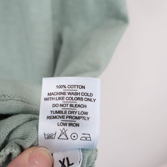 American Giant Men's Premium Slub Crew Tee Green Milieu Size XL NWOT - Picture 7 of 7